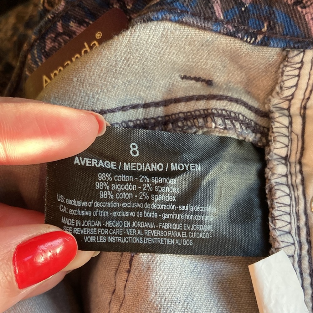 Gloria Vanderbilt Amanda High Rise Jeans. Size 8 - Picture 12 of 12